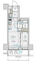 フュージョナル五反野DUEの間取り