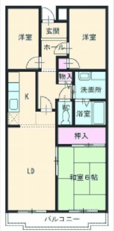 クレール弐番館の間取り