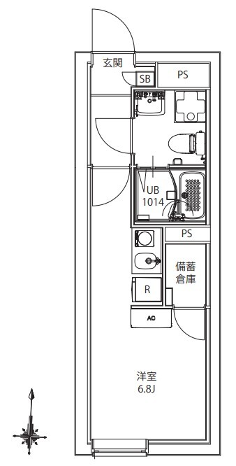CITYWALK御殿山GRANDEの間取り