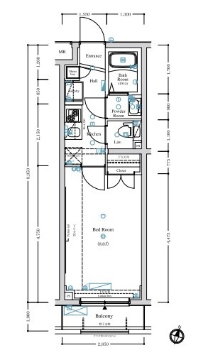 アクサス西新宿の間取り