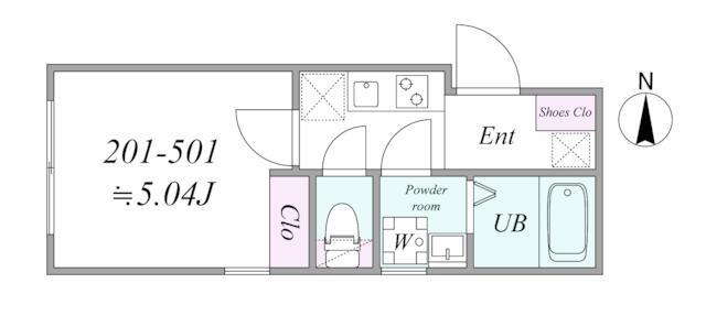 CLAIREA千住大橋の間取り