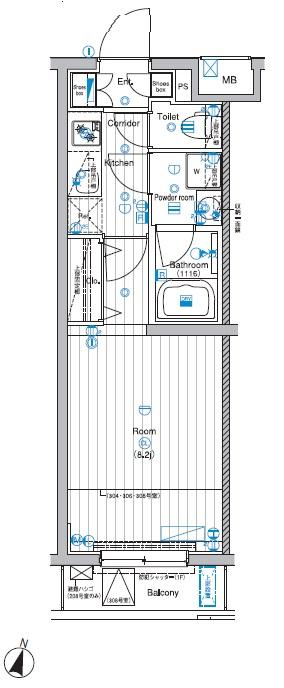 PREMIUM CUBE 飯田橋#moの間取り