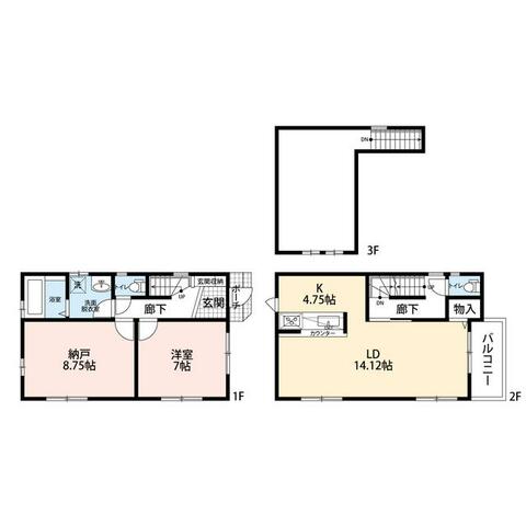 関口戸建てFの間取り