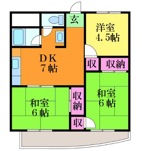 メゾンソレイユの間取り