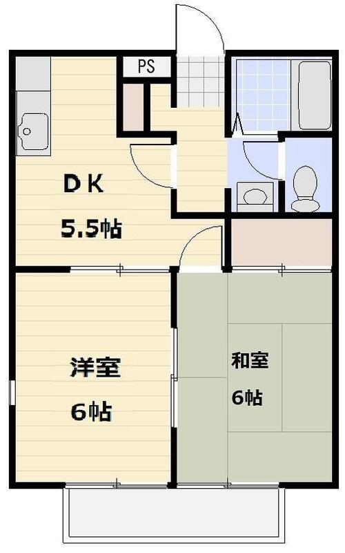 グリーンハイム1号館の間取り