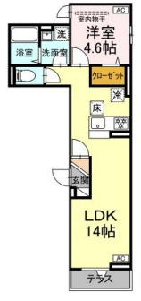 グラナーデ扇Ⅰ Dの間取り