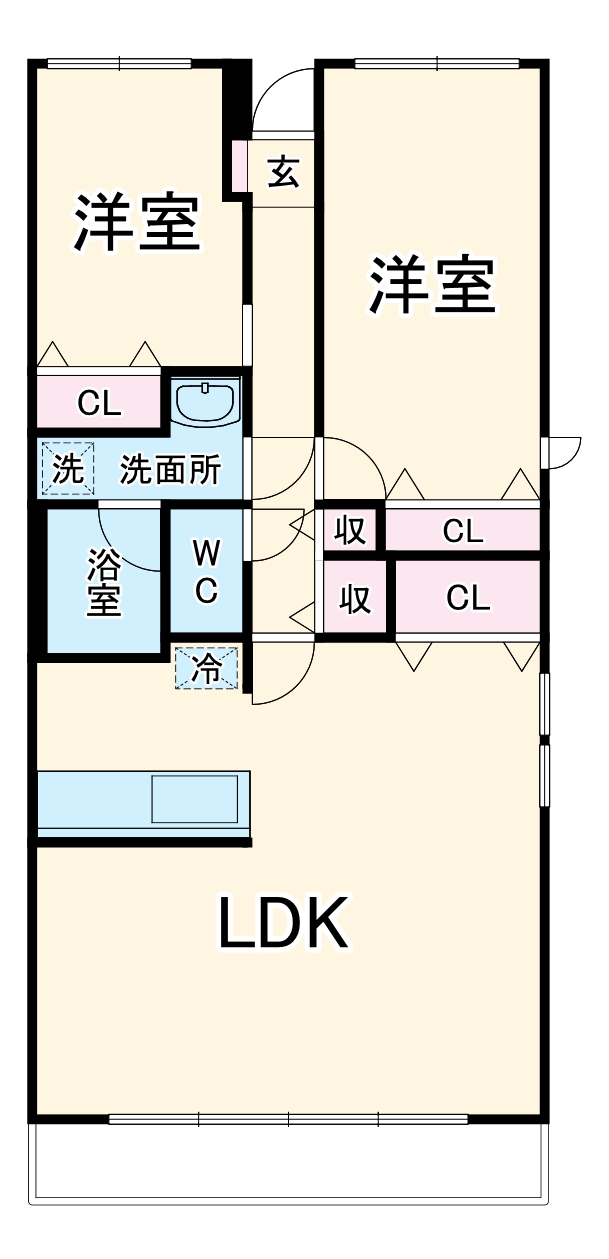 ベルヴィラージュの間取り