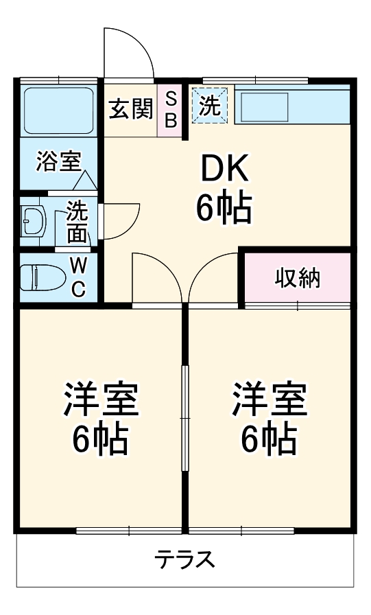 杉山コーポの間取り
