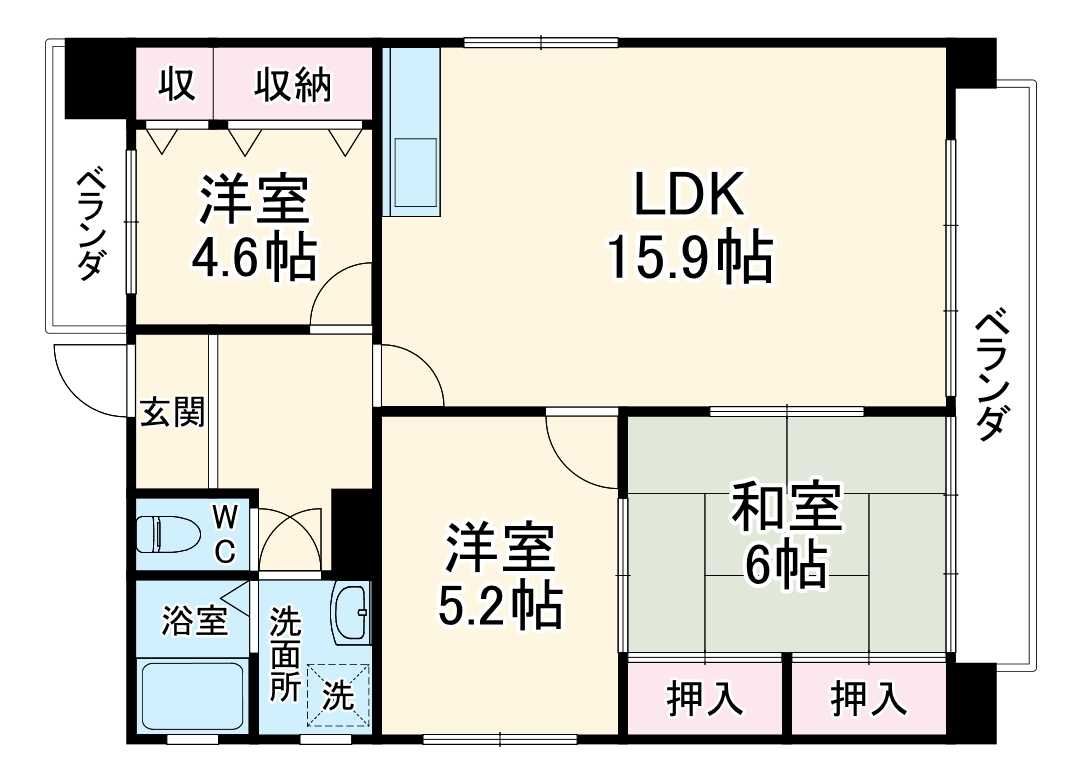 嶋津マンションの間取り