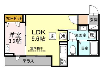 グラナーデ扇Ⅰ Dの間取り