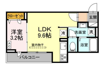 グラナーデ扇Ⅰ Dの間取り
