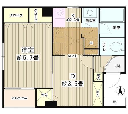 四ツ谷HOUSEの間取り