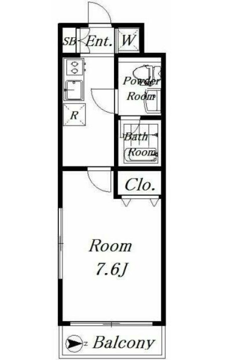 プレール・ドゥーク下北沢の間取り