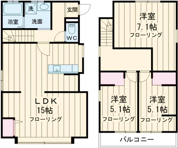 ルナ高井戸の間取り