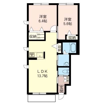 ツリー・フィールドBの間取り