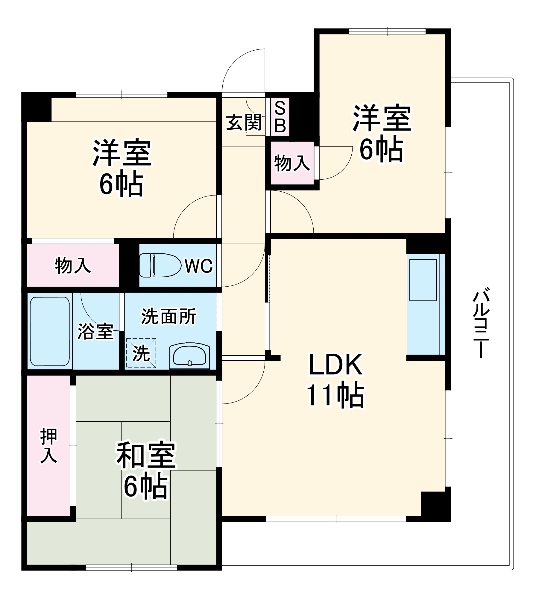 ソレーユ西船橋の間取り