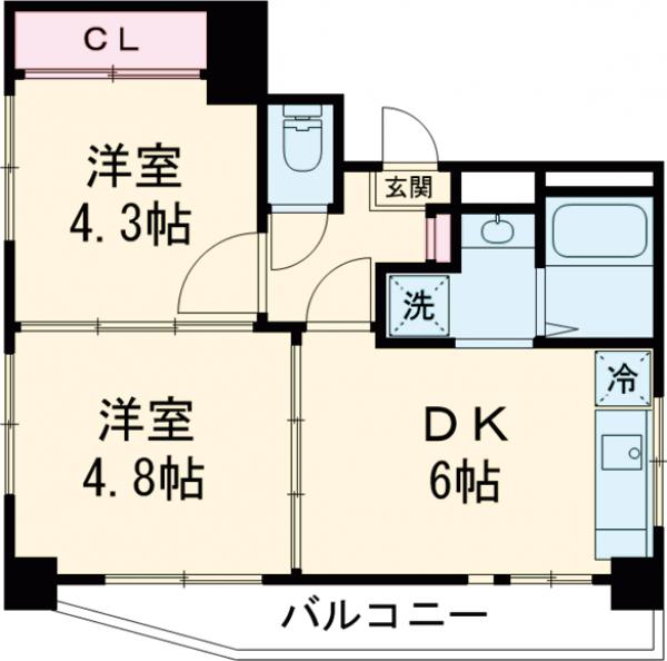 プリンセスハイツ東日暮里の間取り