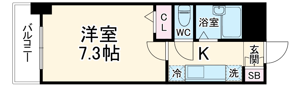プライムアーバン行徳Ⅰの間取り