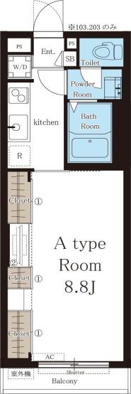 リブリ・カステッロの間取り