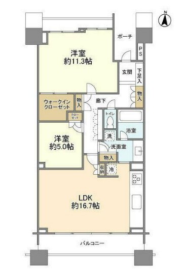大森プロストシティレジデンスの間取り