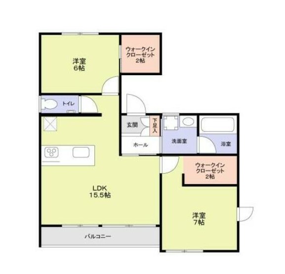 LAQUE YUKIGAYAの間取り