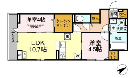 グリシーヌの間取り