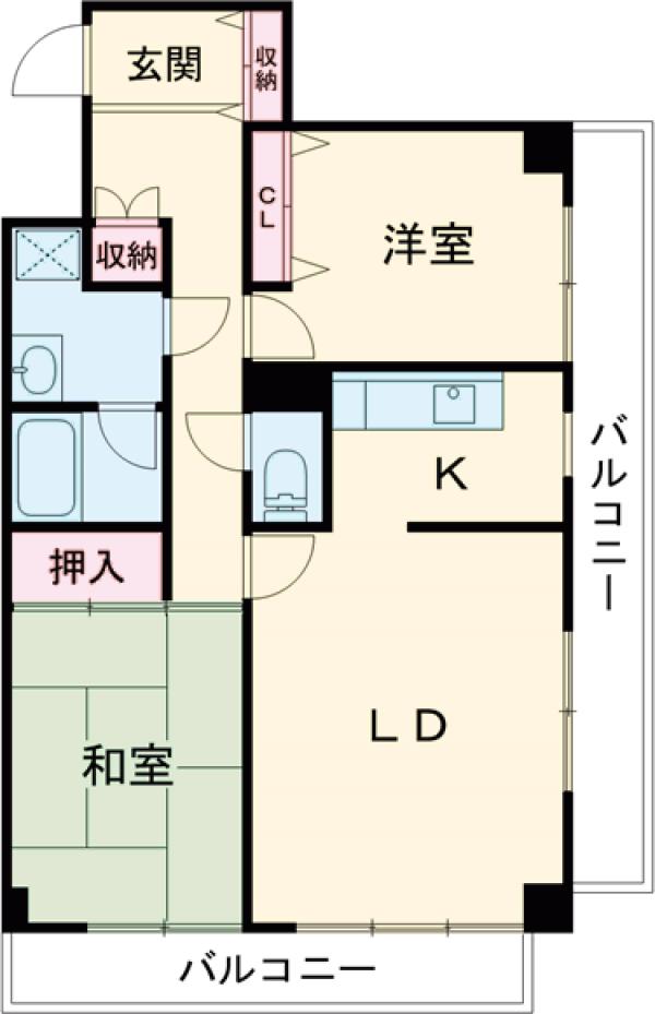 ゴールデンリバーマンションの間取り