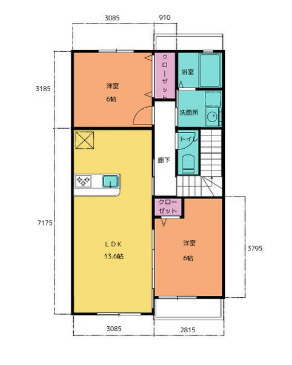 パークサイドヴィレッジの間取り