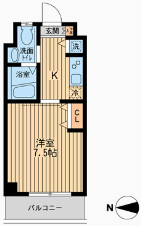 サンライズ中十条Ⅱの間取り
