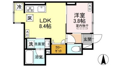 セレスティア竹の塚の間取り
