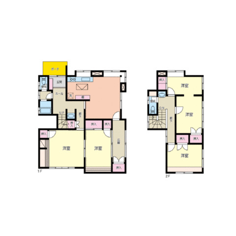 矢野ハイツの間取り