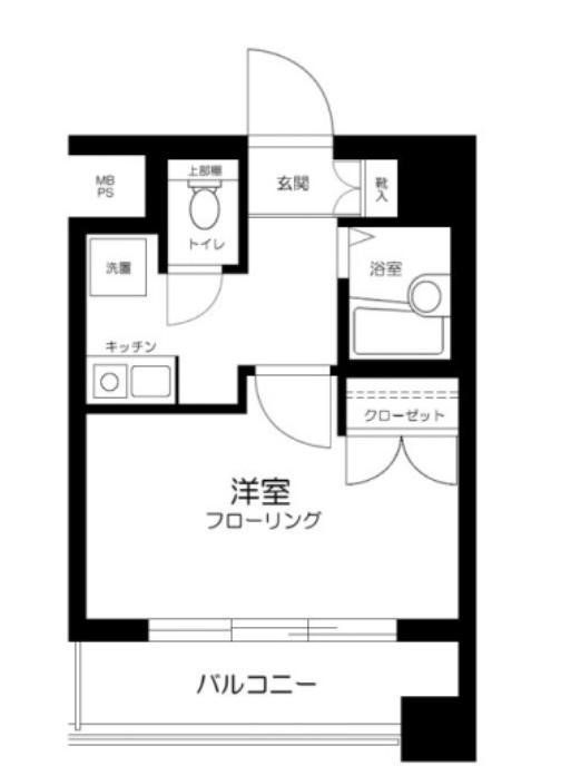 東の完工年月(2003年12月)築の賃貸マンションの間取り