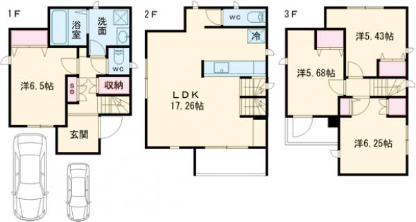 箱崎1丁目戸建の間取り