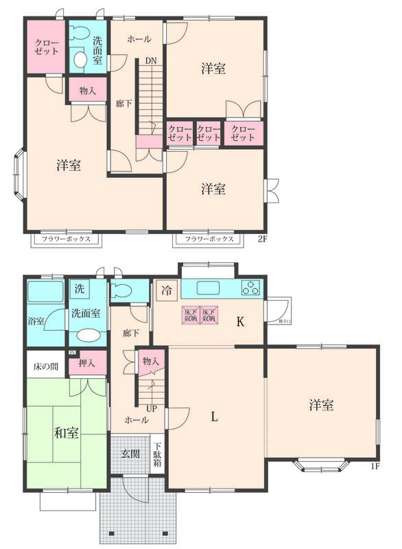 横浜市青葉区荏田西戸建の間取り