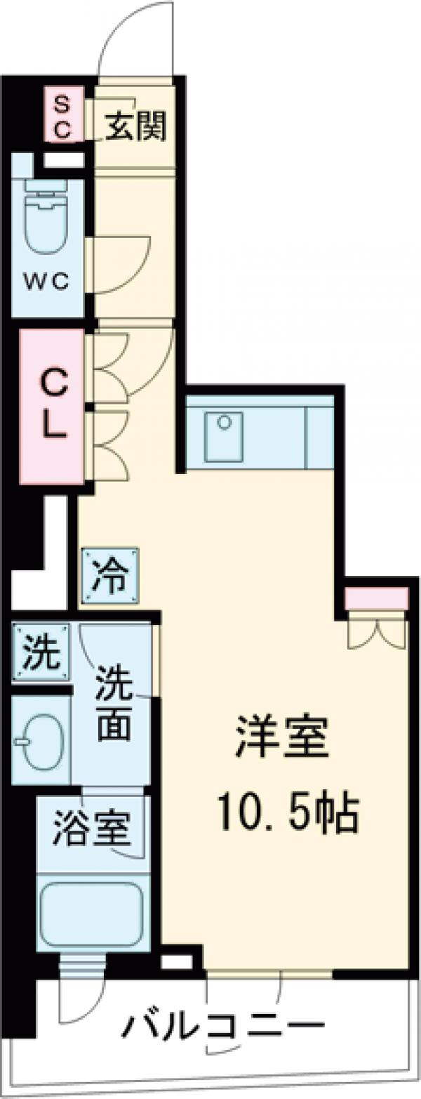 エスティメゾン四谷坂町の間取り
