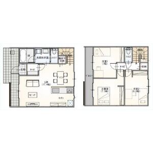 高浜市田戸町戸建賃貸の間取り