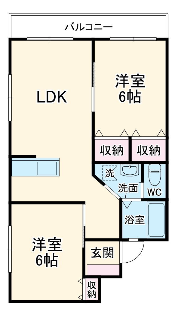 サウスフィールドC棟の間取り