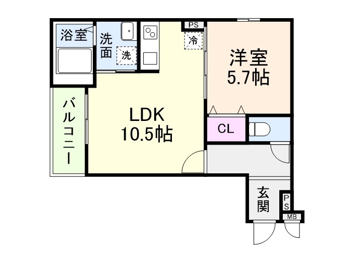 グランシールⅢ番館の間取り