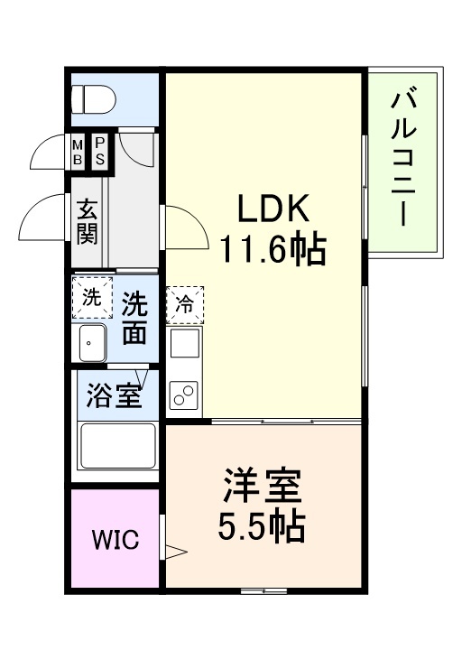 グランシールⅢ番館の間取り