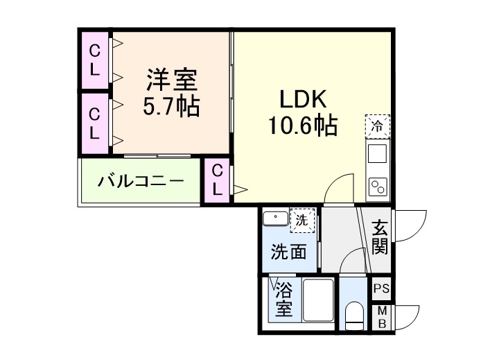 グランシールⅢ番館の間取り