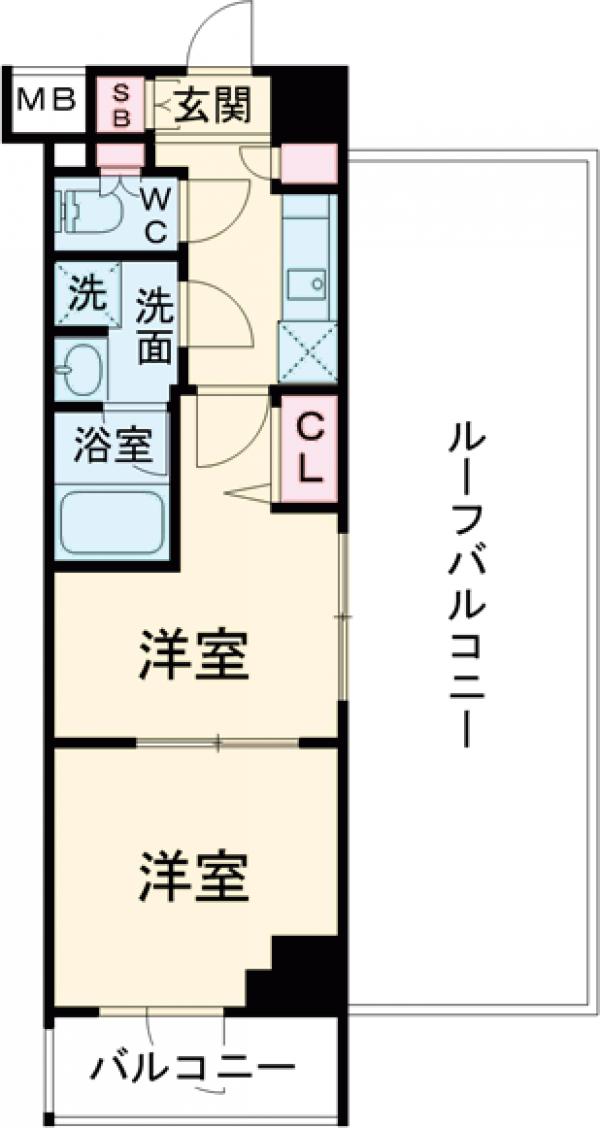PREMIUM CUBE 武蔵小山の間取り