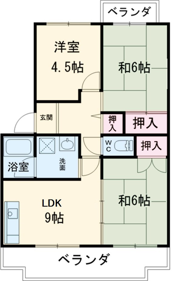 パストラル山口の間取り