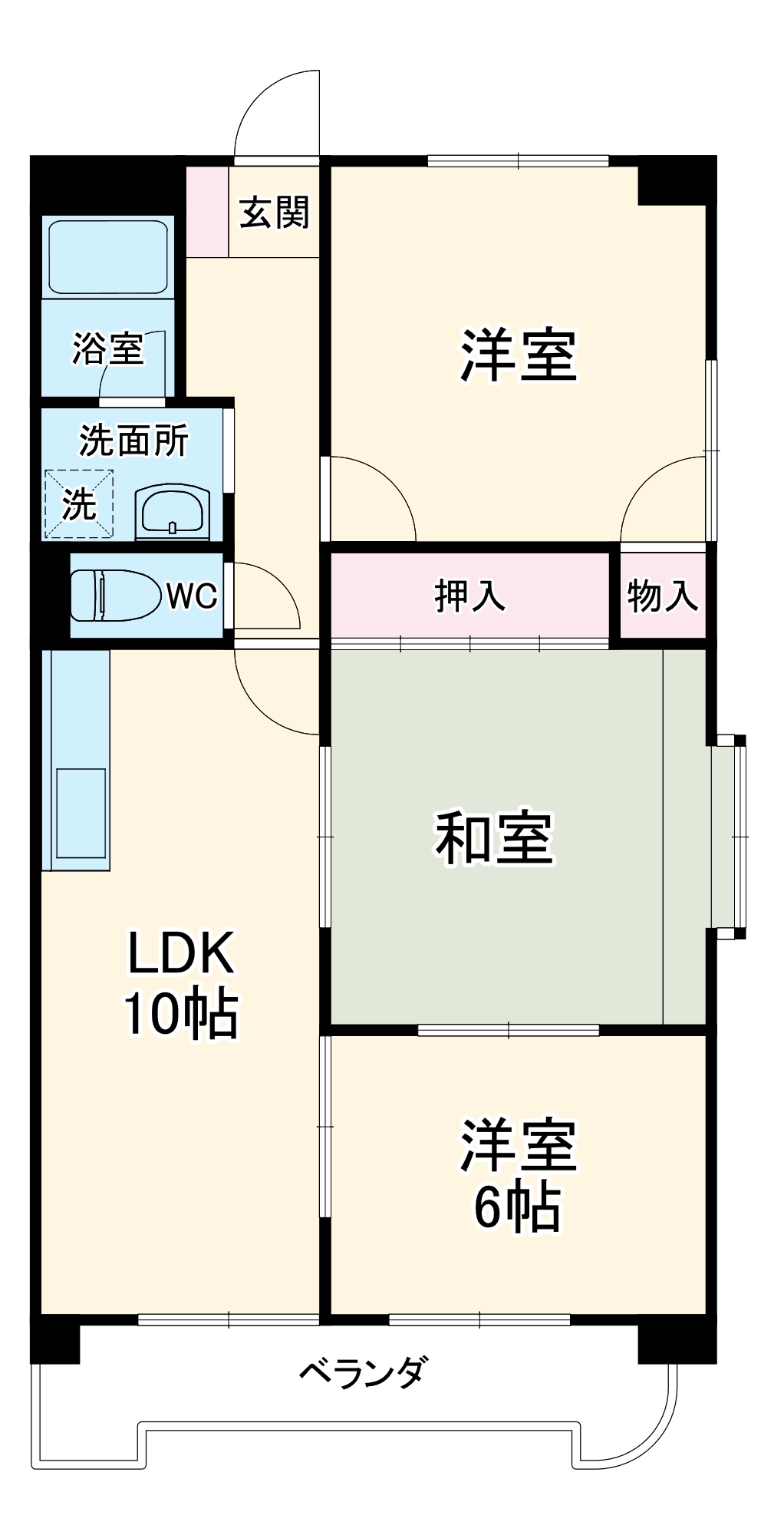 ハイムビーオールⅡの間取り