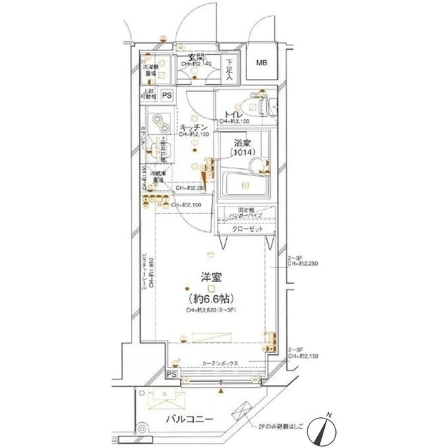 パレステュディオ麻布EASTの間取り