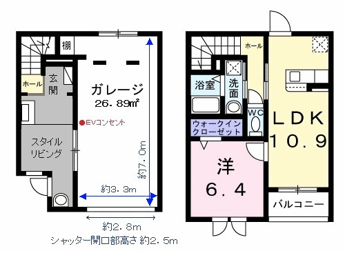 ベルシェールⅠの間取り
