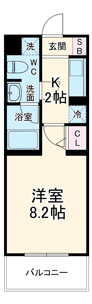 ファンディ平塚の間取り