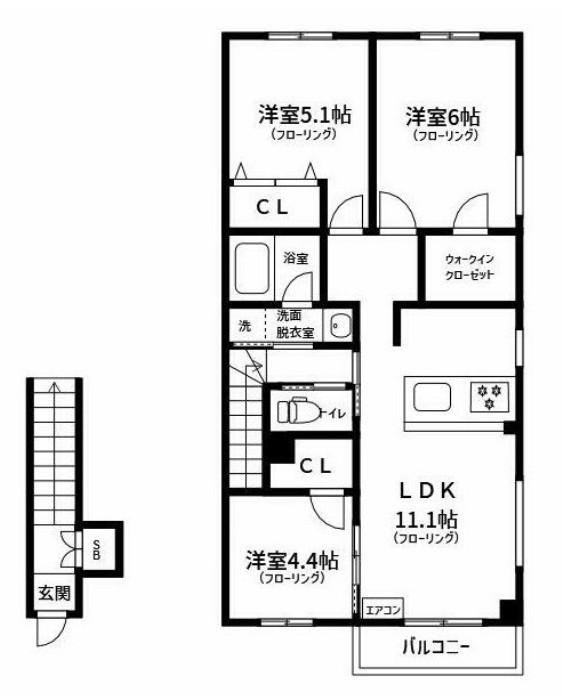 Casa Alivioの間取り