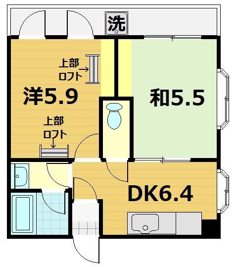 West Squareの間取り