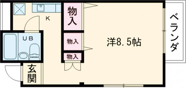ハイツ大徳寺の間取り