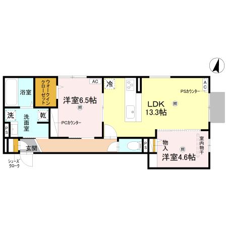 D-ROOM佐太中町の間取り